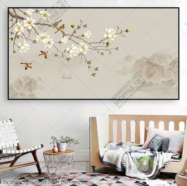 file tranh nghe thuat decor thuy mac
